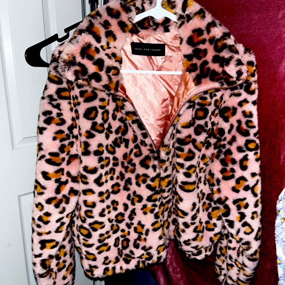 Pink Cheetah print jacket